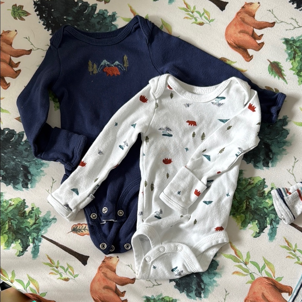 Kids One Pieces Set - Navy and White